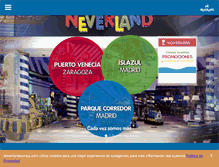 Tablet Screenshot of neverlandeuropa.com